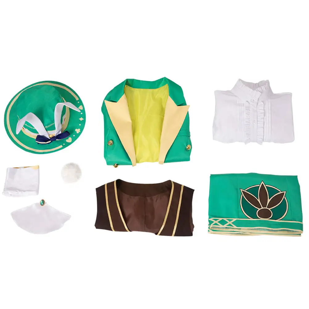 Genshin Impact Alice In Wonderland Mr.Bunny Cosplay Venti Kostüm Halloween Karneval Originell Outfits Cossky® – Bild 16