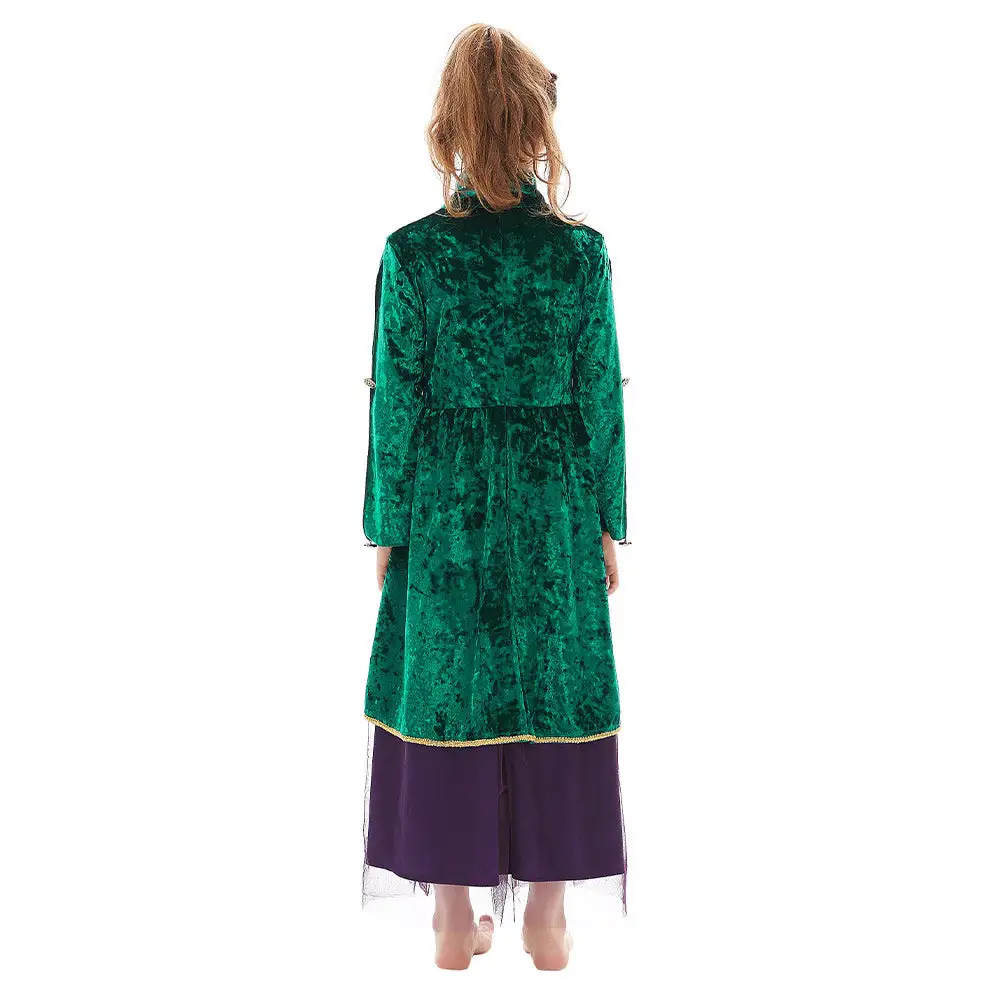 Kinder Winifred Sanderson Hocus Pocus Cosplay Kostüme Halloween Karneval Kleid – Bild 4