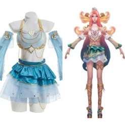 LoL Seraphine Cosplay League Of Legends Kostüm Outfits Halloween Karneval Kleid