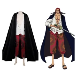 ONE PIECE FILM RED Cosplay Shanks Kostüm Halloween Karneval Outfits