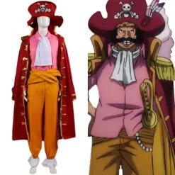 One Piece Gol·D·Roger Cosplay Kostüm Outfits Halloween Karneval Anzug