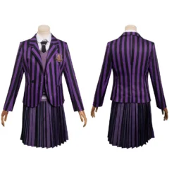 Kinder Wednesday Addams Cosplay Enid Sinclair Schuluniform Halloween Karneval Kostüm Set