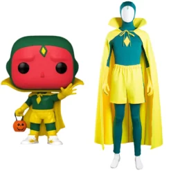 Vision Jumpsuit WandaVision Vision Cosplay Halloween Karneval Kostüm