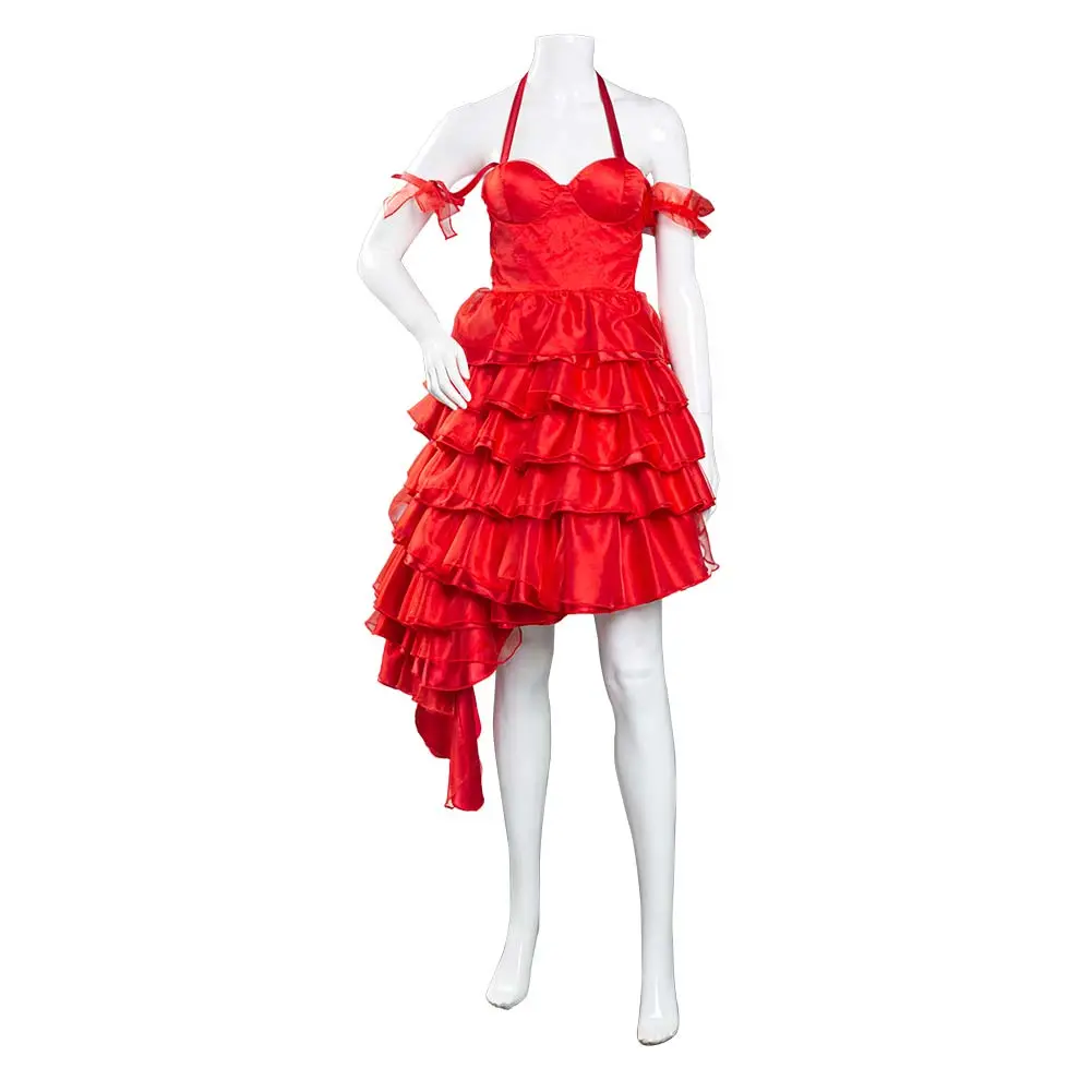 The Suicide Squad Harley Quinn Cosplay Kostüm Rot Kleid Halloween Karneval Kostüm – Bild 9