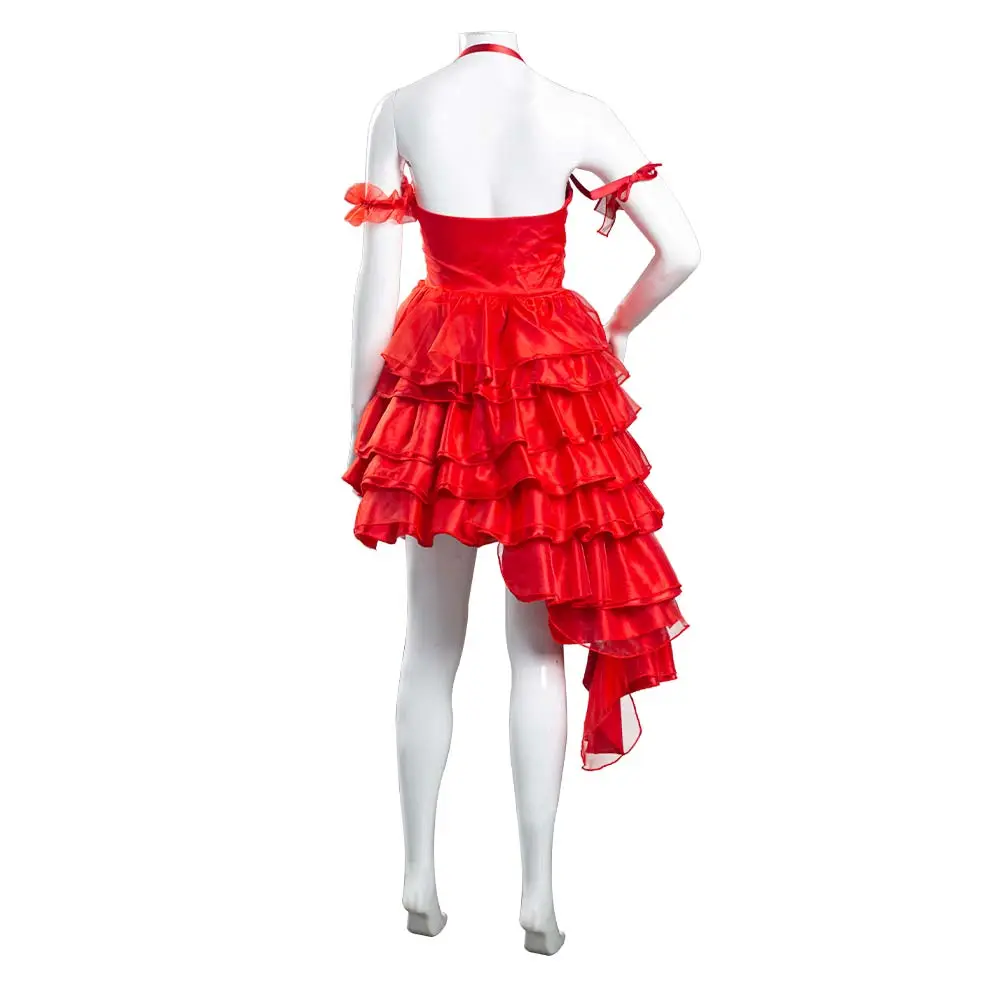 The Suicide Squad Harley Quinn Cosplay Kostüm Rot Kleid Halloween Karneval Kostüm – Bild 11