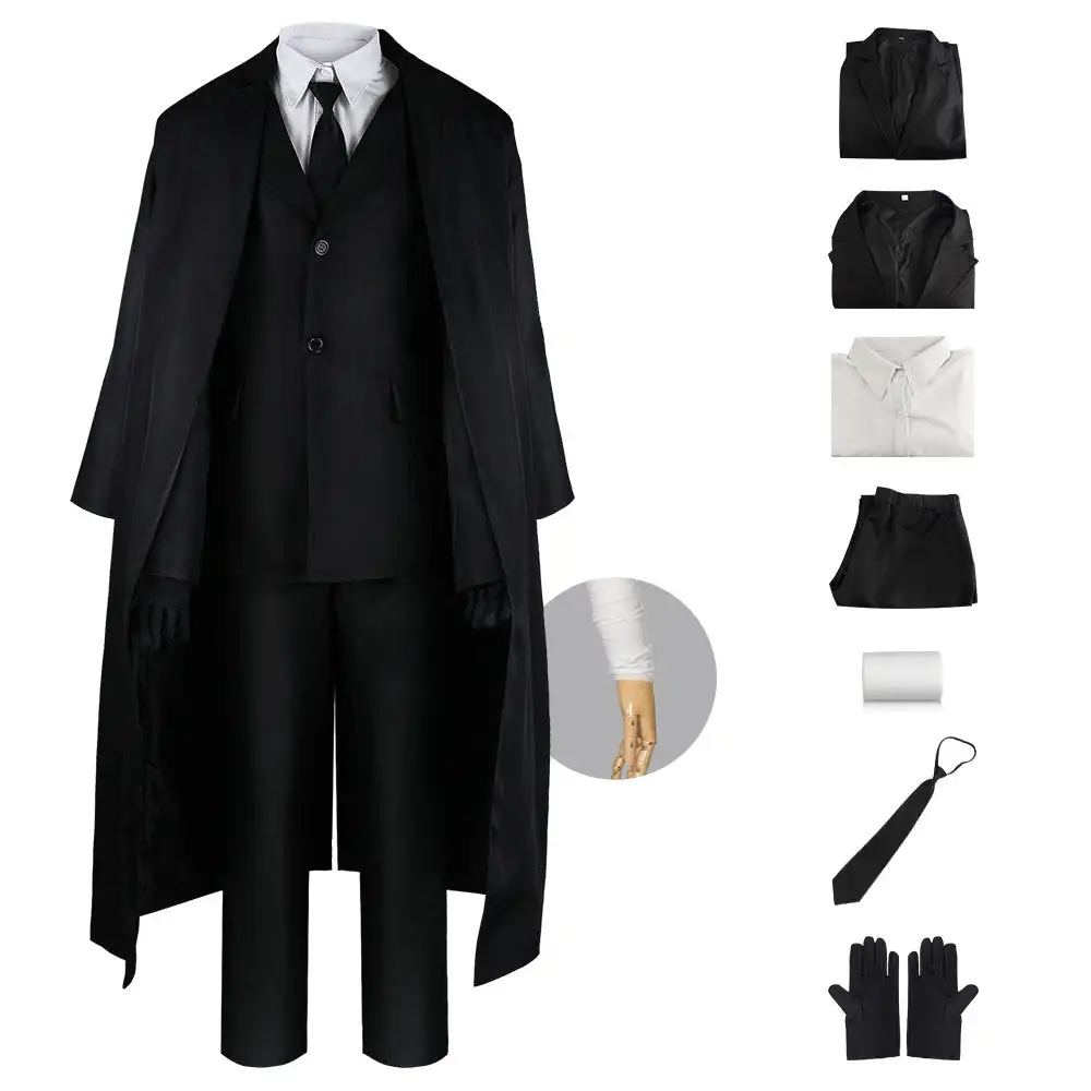 Bungo Stray Dogs Cosplay Dazai Osamu Outfits Halloween Karneval Kostüm – Bild 7
