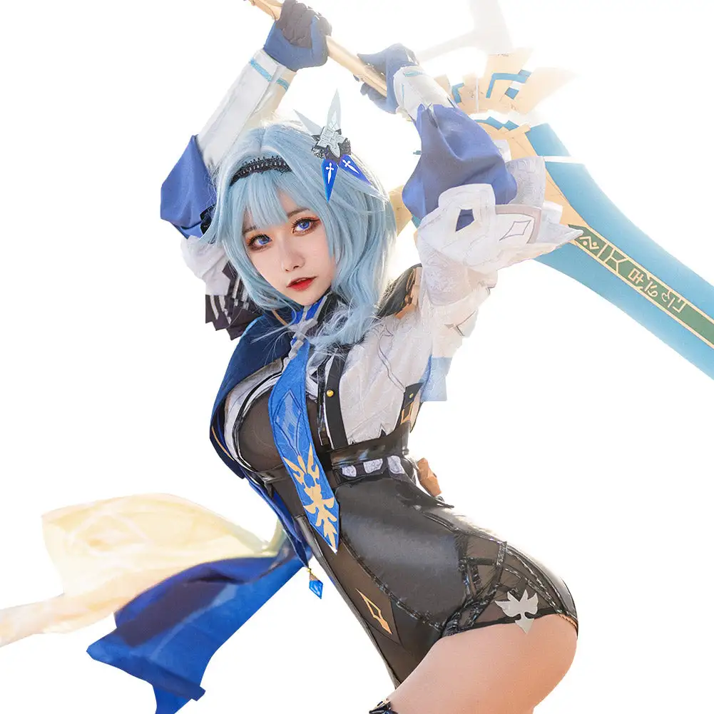 Genshin Impact Eula Cosplay Kostüme Outfits Halloween Karneval Kostüm – Bild 2
