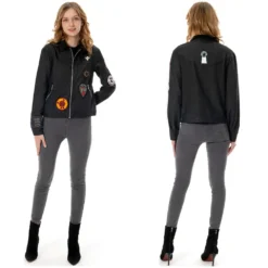 Stranger Things 4 Robin Cosplay Kostüm Denim Outfits Halloween Karneval Mantel