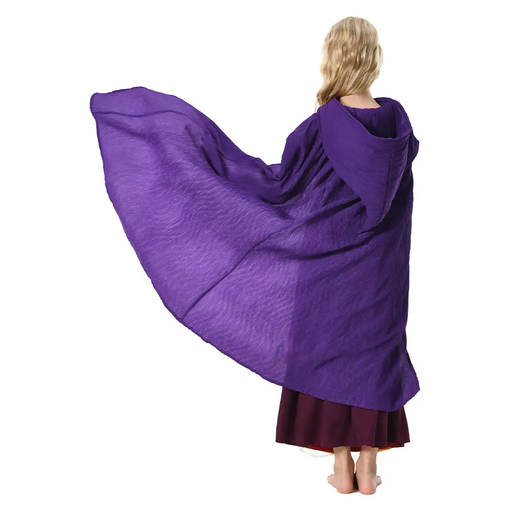 Hocus Pocus 2 Sarah Sanderson Kapuze Outfits Halloween Karneval Umhang – Bild 14