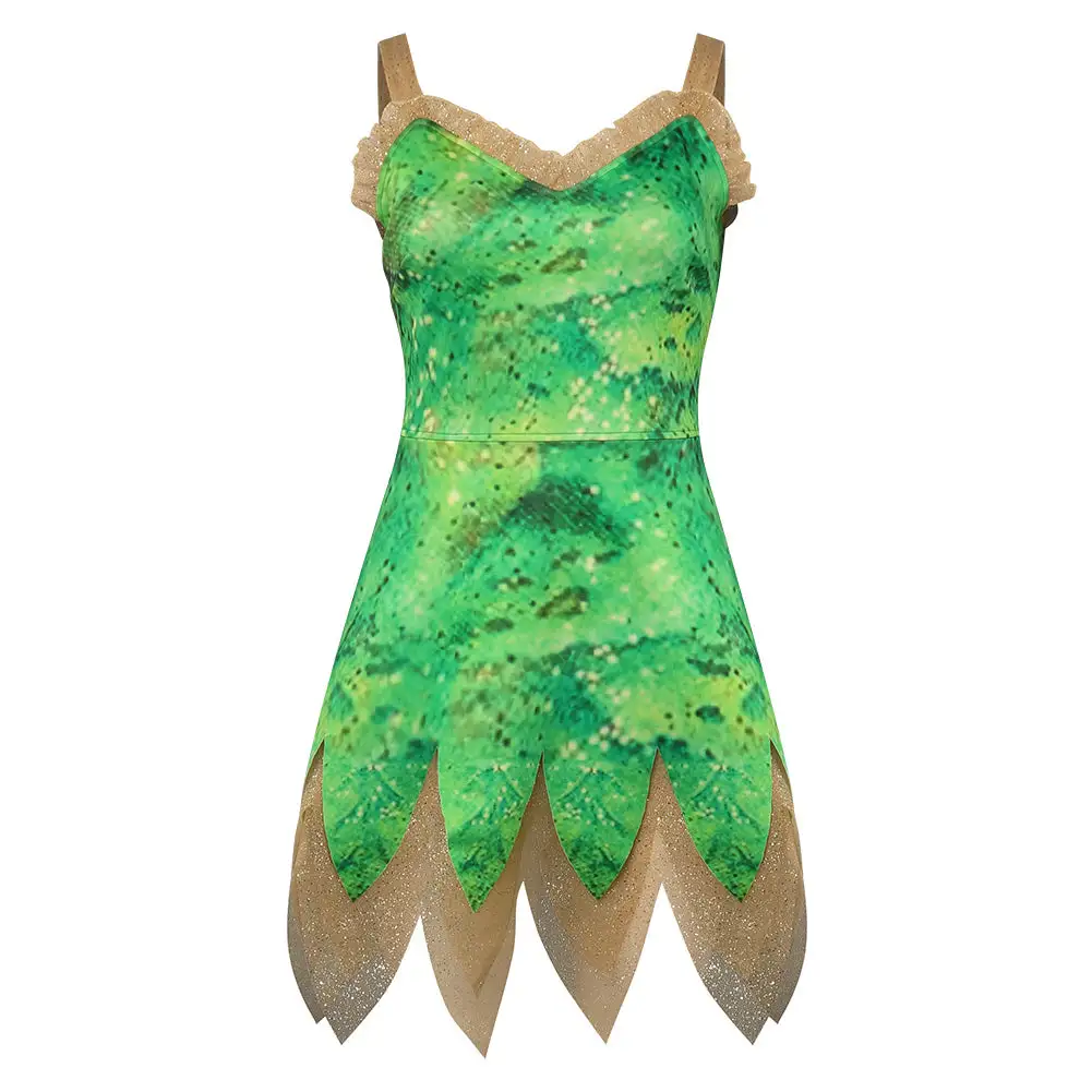 Peter Pan & Wendy Tinker Bell Kleid Originelle Cosplay Kostüm Halloween Karneval Outfits – Bild 2