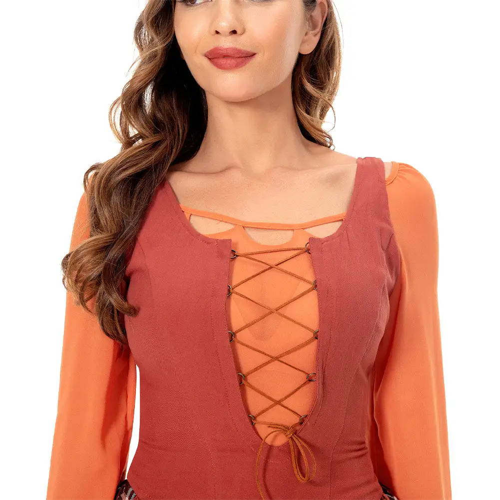 Hocus Pocus 2 Mary Sanderson Cosplay Kostüm Outfits Halloween Karneval Kleid – Bild 5