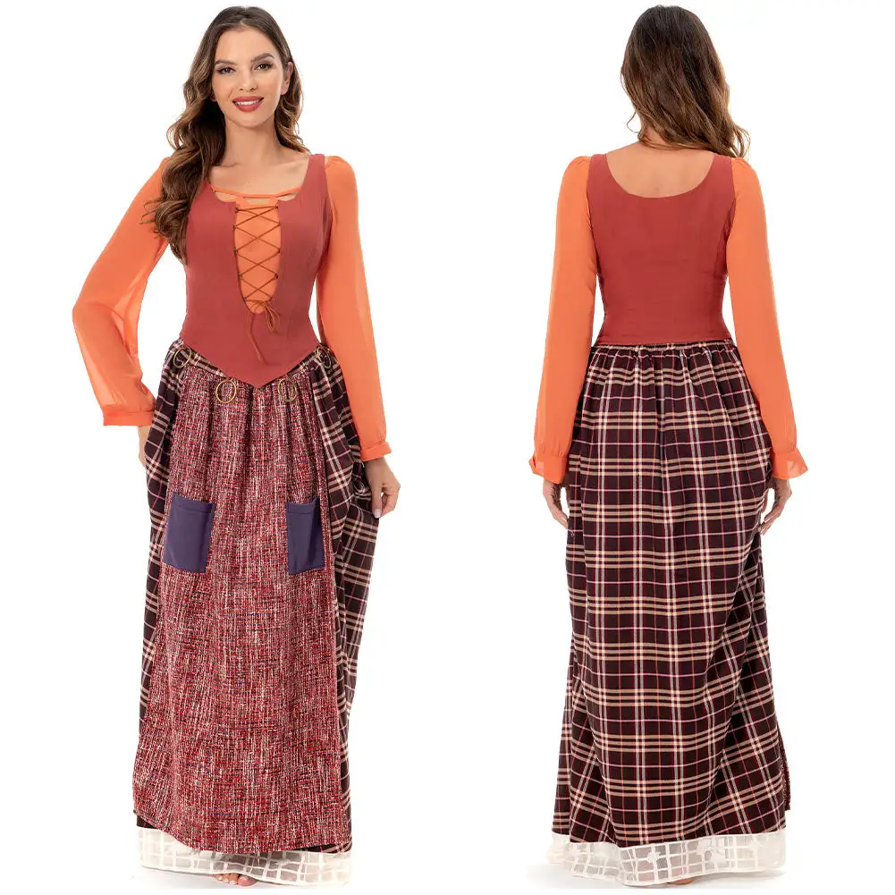 Hocus Pocus 2 Mary Sanderson Cosplay Kostüm Outfits Halloween Karneval Kleid