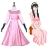 Yor Briar SPY×FAMILY Cosplay Kostüm Outfits Halloween Karneval Rosa Kleid