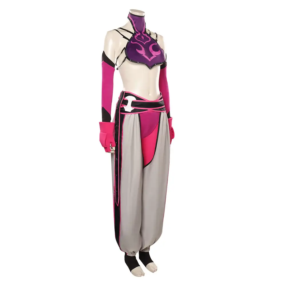 Street Fighter Cosplay Juri Han Kostüm Halloween Karneval Outfits – Bild 5