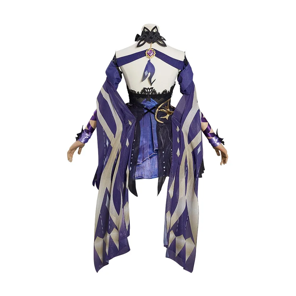 Keqing Genshin Impact Cosplay Kostüm Halloween Karneval Outfits – Bild 3