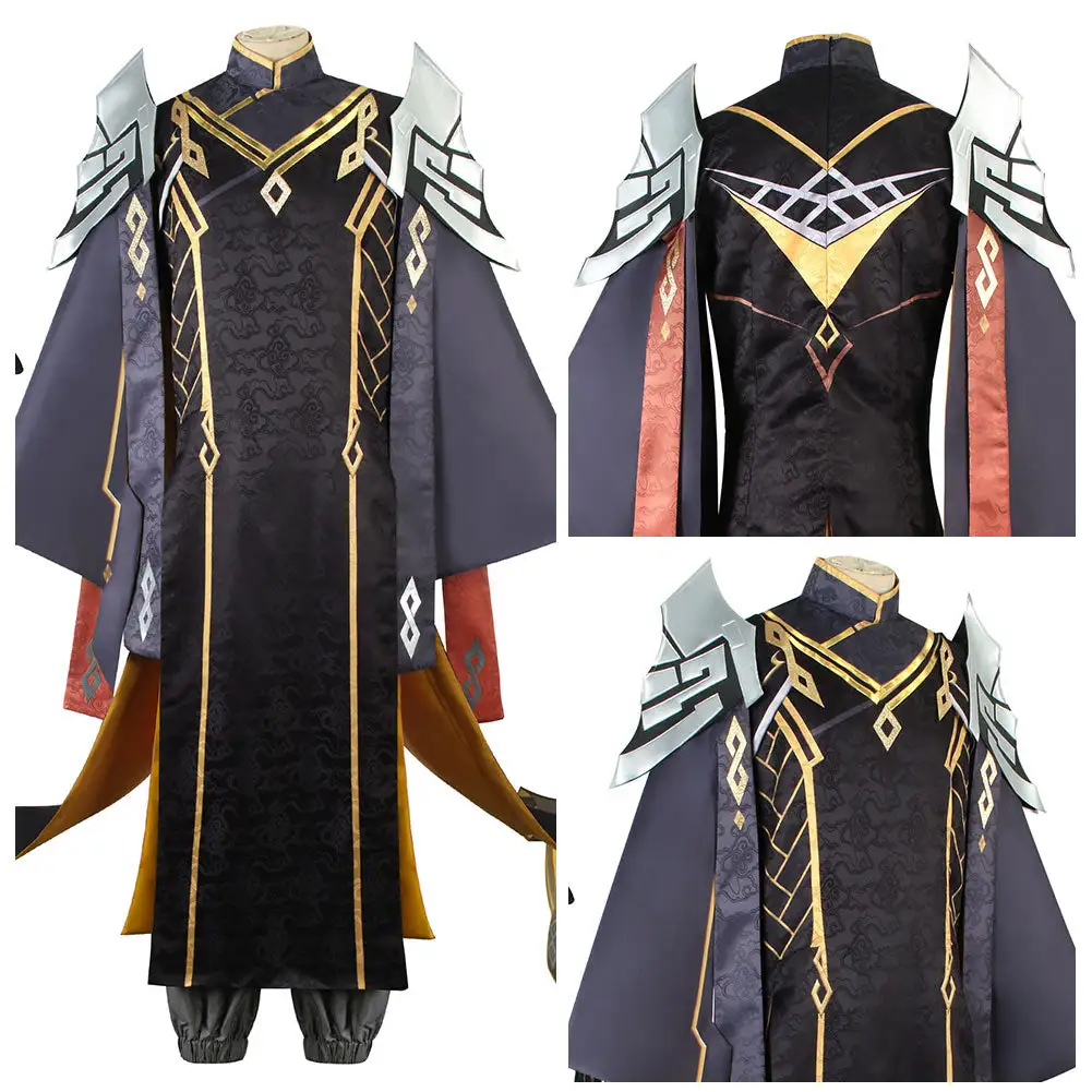Genshin Impact Zhongli Cosplay Kostüm Halloween Karneval Outfits – Bild 6