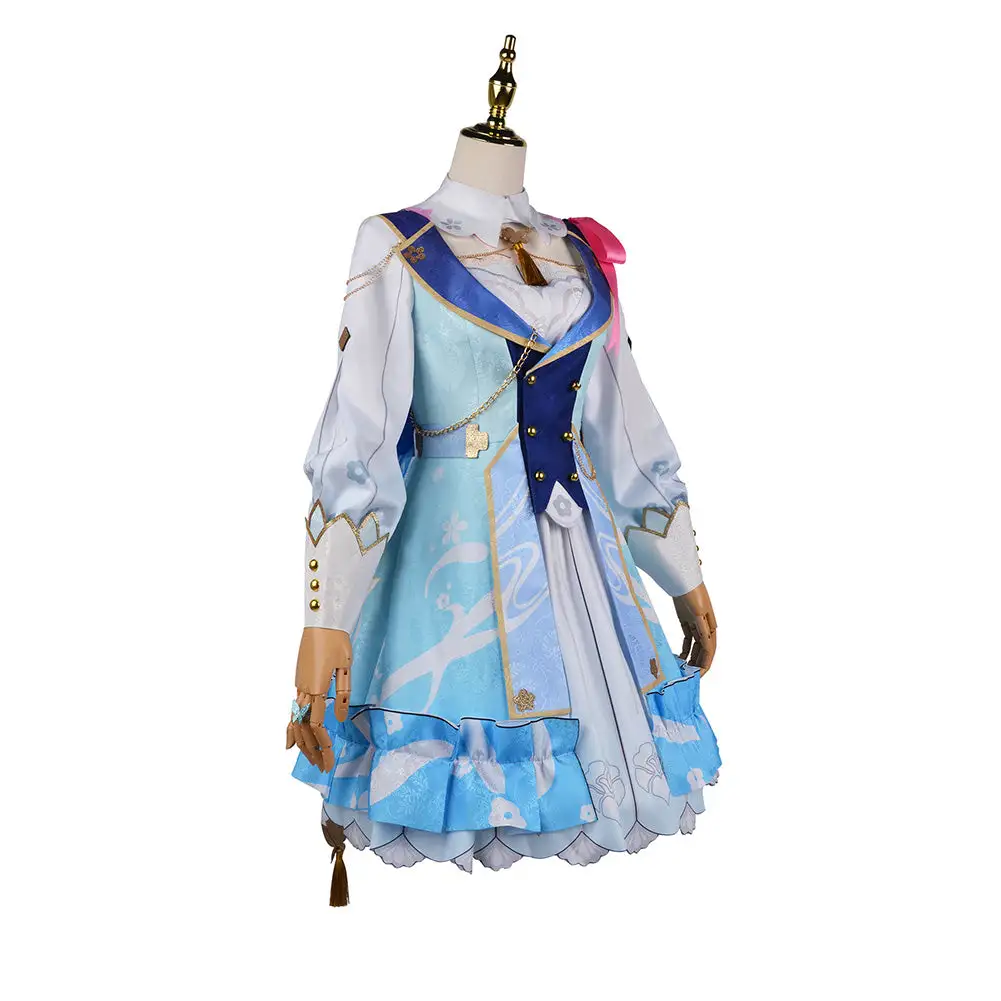 Genshin Impact Kamisato Ayaka Kleid Cosplay Halloween Karneval Outfits – Bild 3