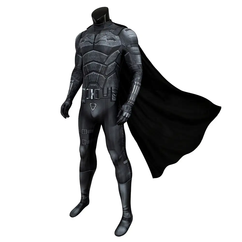 Bruce Wayne Cosplay Batman 2021 Kostüm Jumpsuit Halloween Karneval Outfits – Bild 2