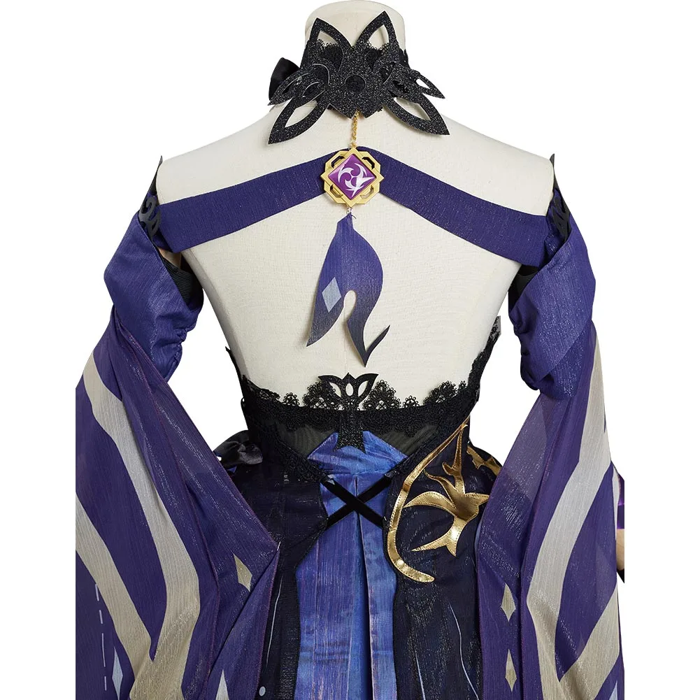Keqing Genshin Impact Cosplay Kostüm Halloween Karneval Outfits – Bild 7