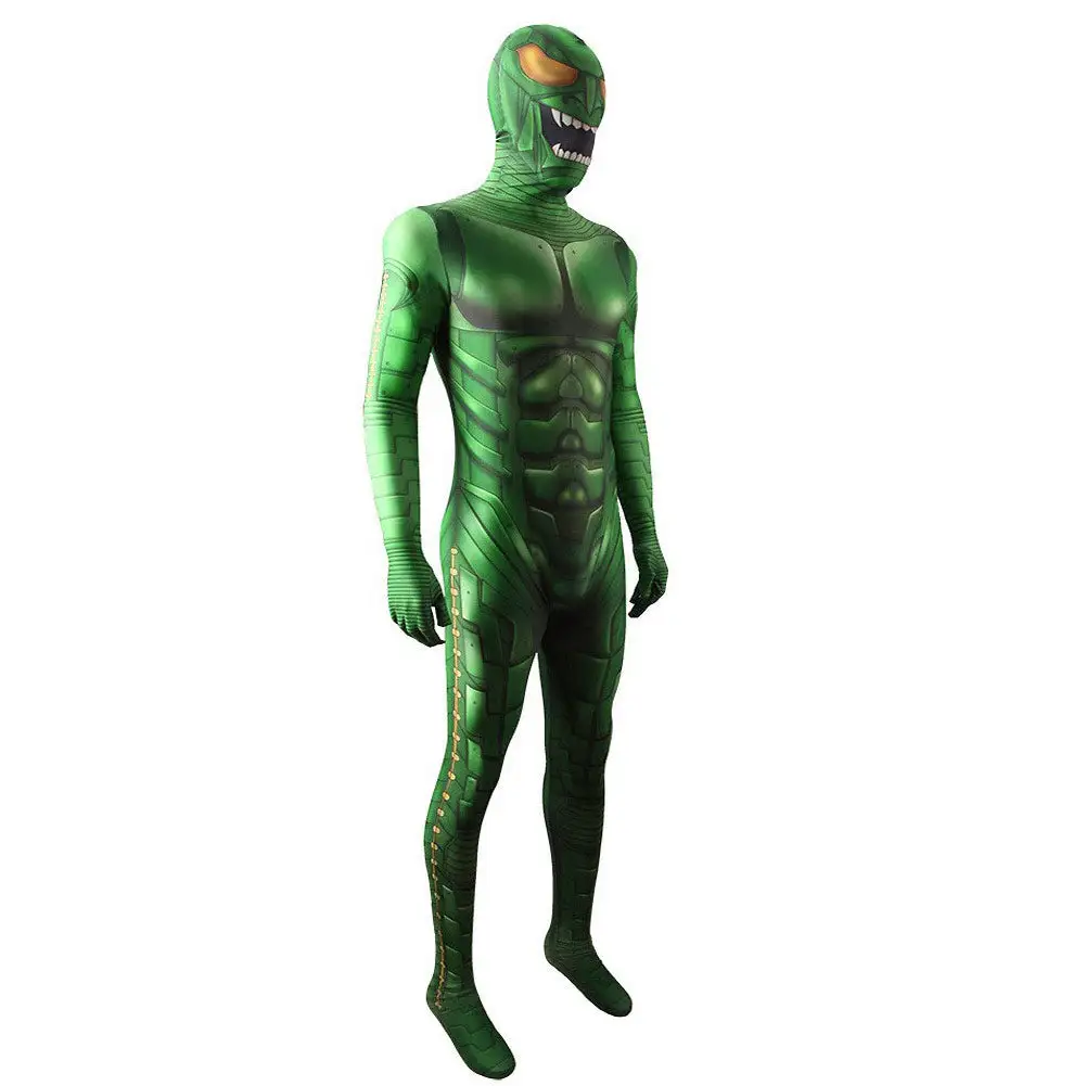 Spider-Man: No Way Home Norman Osborn/Green Goblin Cosplay Kostüm Halloween Karneval Jumpsuit – Bild 4