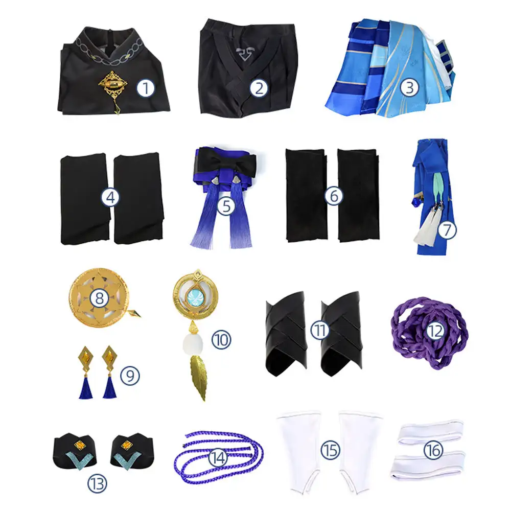 Wanderer Cosplay Genshin Impact Kostüm Halloween Karneval Outfits – Bild 8