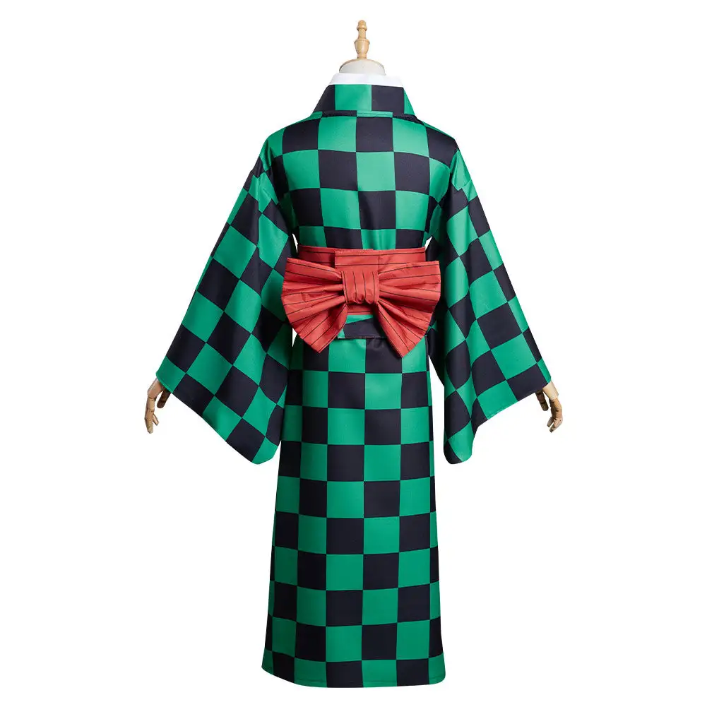 Demon Slayer Kamado Tanjirou Cosplay Kostüm Outfits Halloween Karneval Kimono – Bild 5
