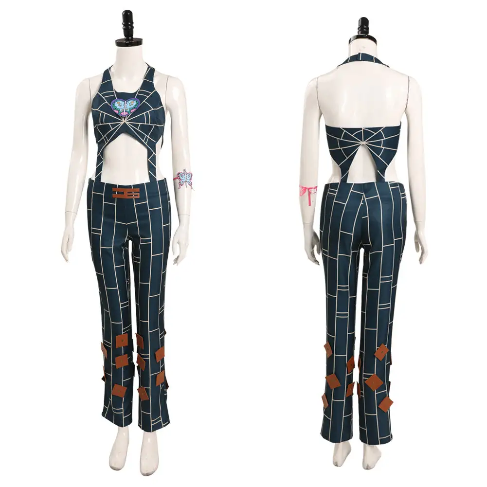 JoJo’s Bizarre Adventure Stone Ocean Jolyne Cujoh Cosplay Kostüm Halloween Karneval Outfits