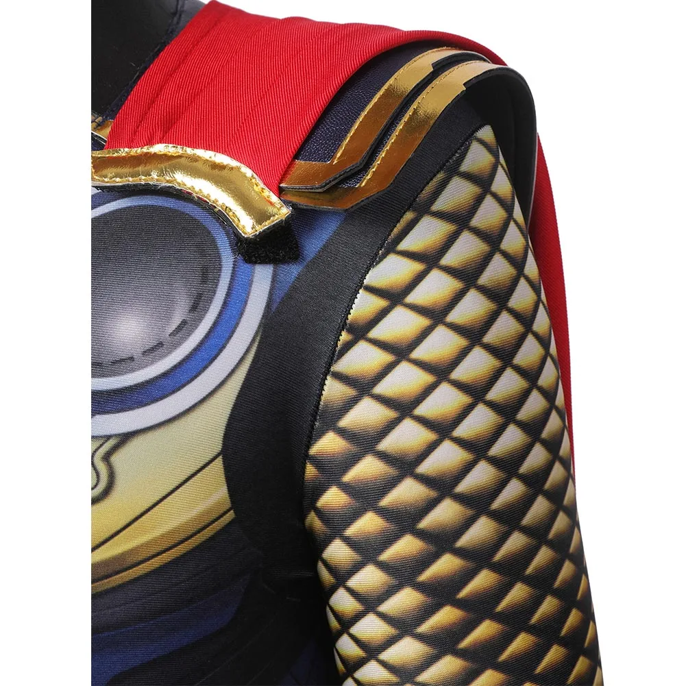 Kinder Thor Cosplay Thor: Love And Thunder (2022) Kostüm Outfits Halloween Karneval Jumpsuit – Bild 7