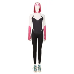 Spider-Man:Across The Spider Verse Gwen Stacy Cosplay Kostüm Halloween Karneval Jumpsuit