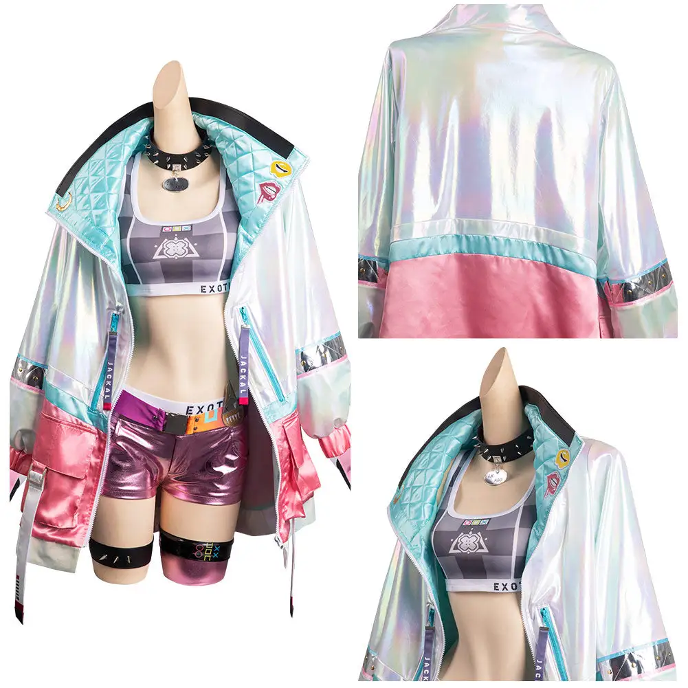 GODDESS OF VICTORY: NIKKE Jackal Kostüm Cosplay Halloween Karneval Outfits – Bild 10