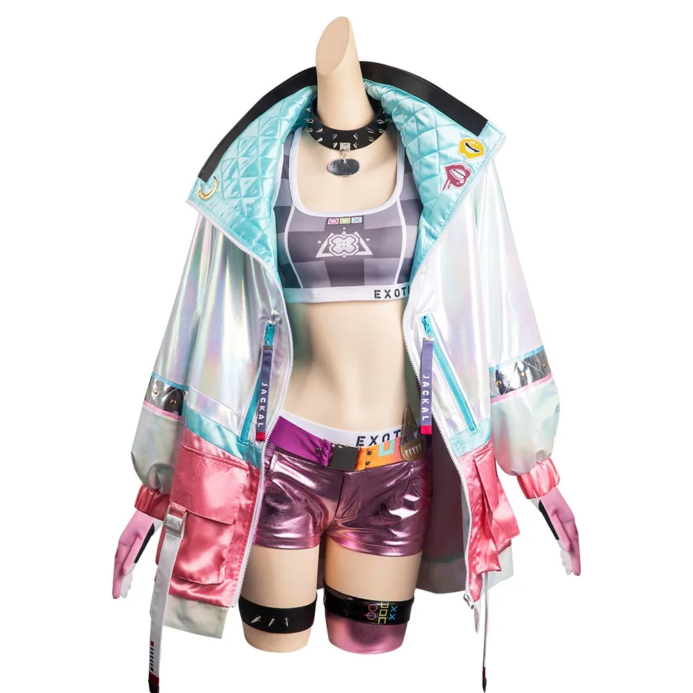 GODDESS OF VICTORY: NIKKE Jackal Kostüm Cosplay Halloween Karneval Outfits – Bild 2