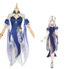 Ningguang Genshin Impact Cosplay Kostüm Orchid‘s Evening Gown Halloween Karneval Outfits