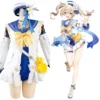 Barbara Genshin Impact Badeanzug Cosplay Kostüm Halloween Karneval Outfits