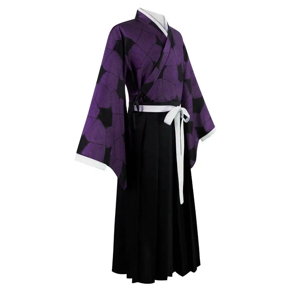 Demon Slayer Kokushibo Kostüm Kimono Cosplay Halloween Karneval Outfits – Bild 5