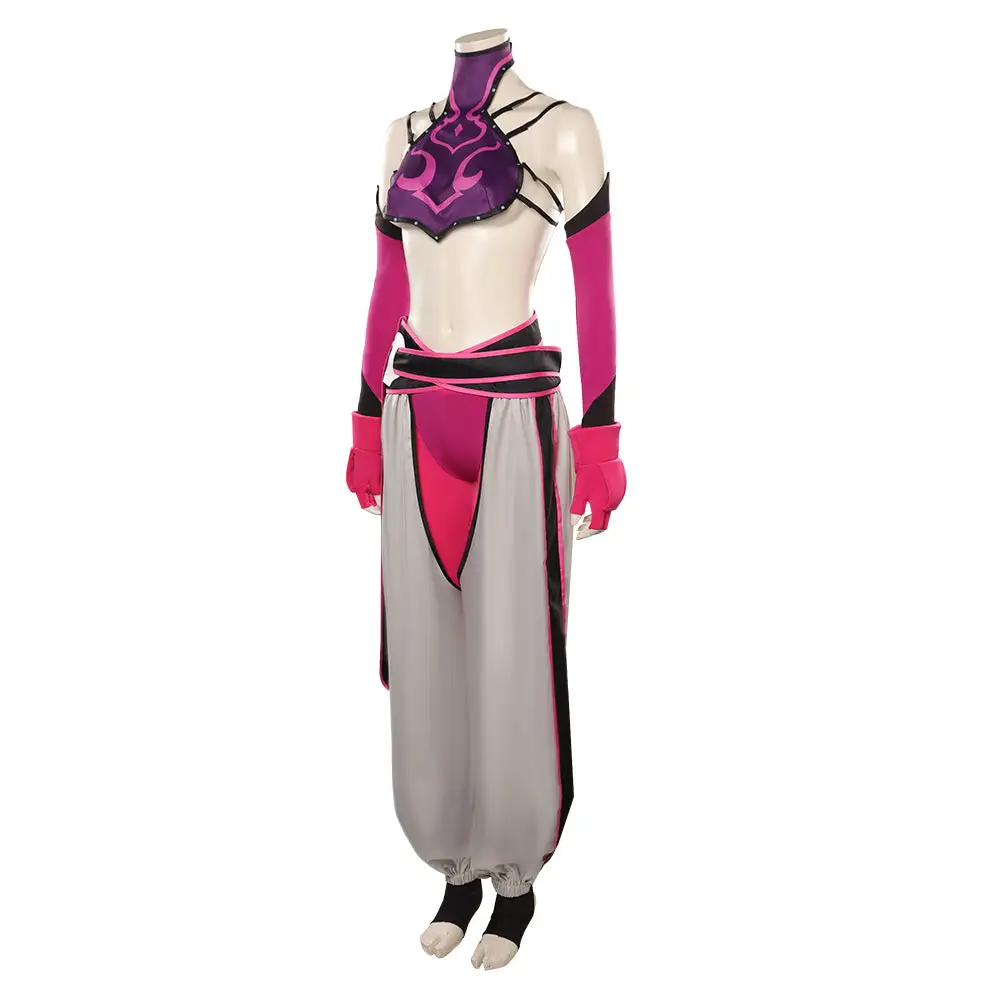 Street Fighter Cosplay Juri Han Kostüm Halloween Karneval Outfits – Bild 3
