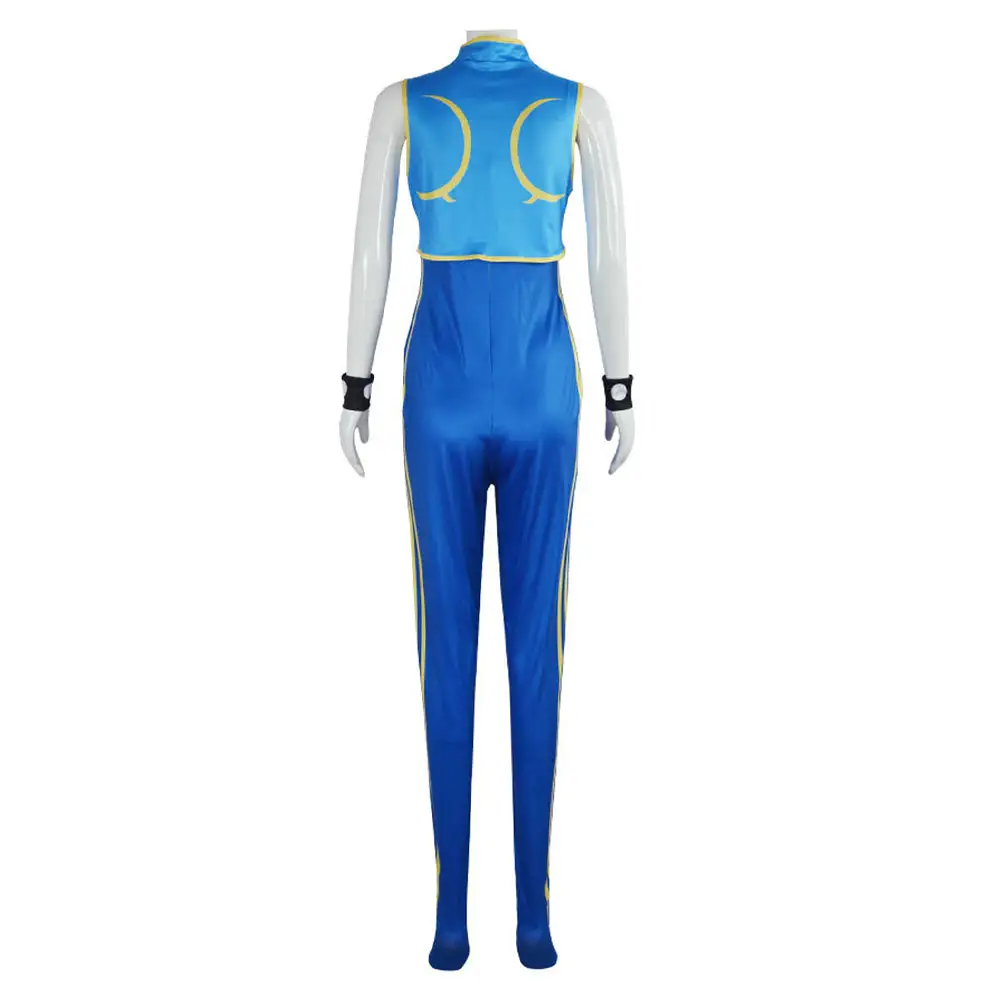 Street Fighter Alpha Chun Li Overall Cosplay Kostüm Halloween Karneval Outfits – Bild 5