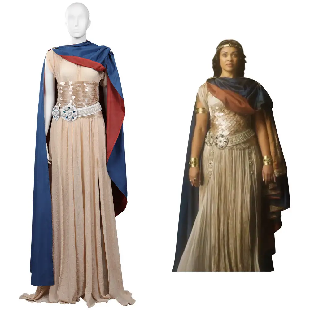 The Lord Of The Rings: The Rings Of Power Cosplay Queen Regent Míriel Kostüm Halloween Karneval Kleid