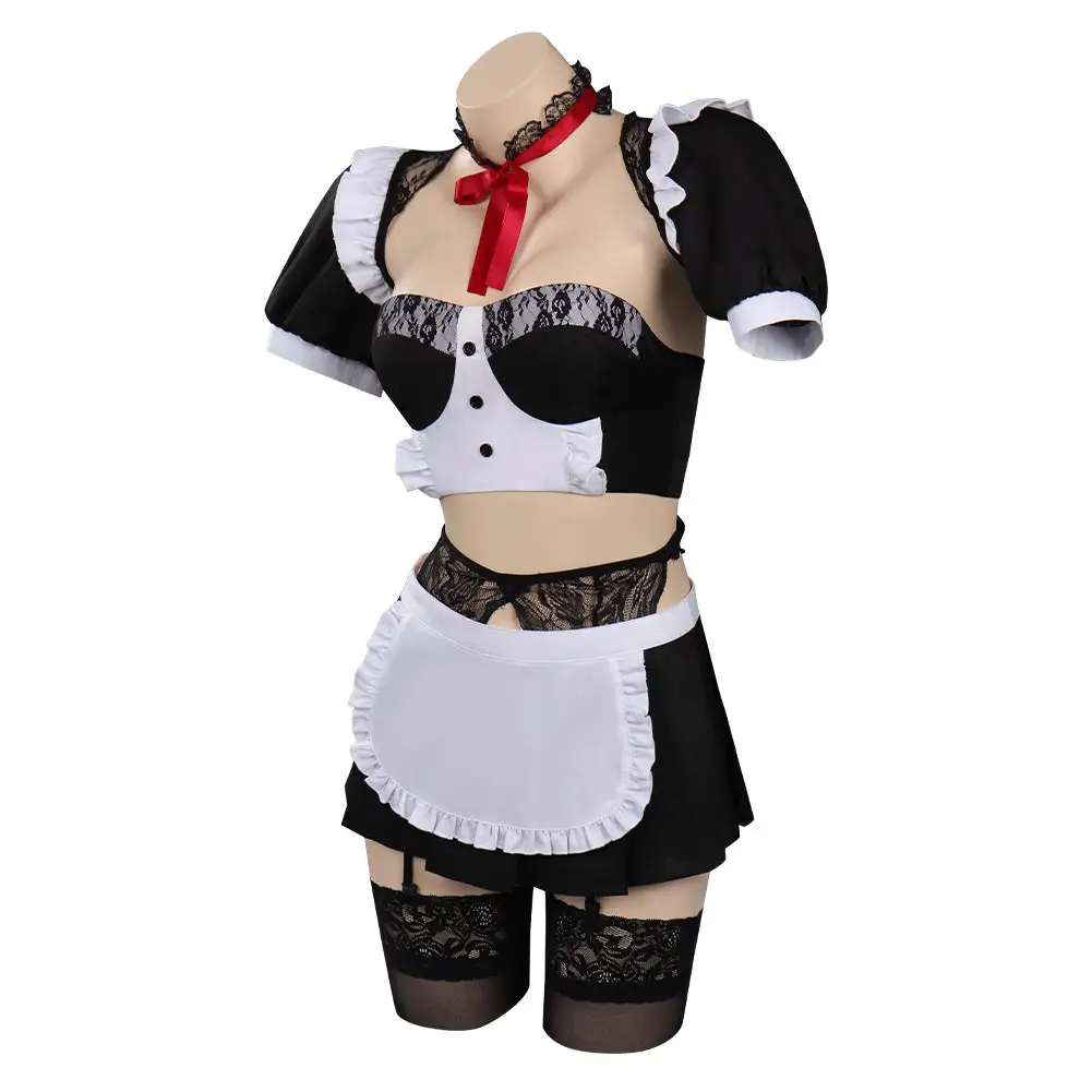 My Dress-Up Darling Kitagawa Marin Cosplay Kostüm Maid Kleid Halloween Karneval Outfits – Bild 3