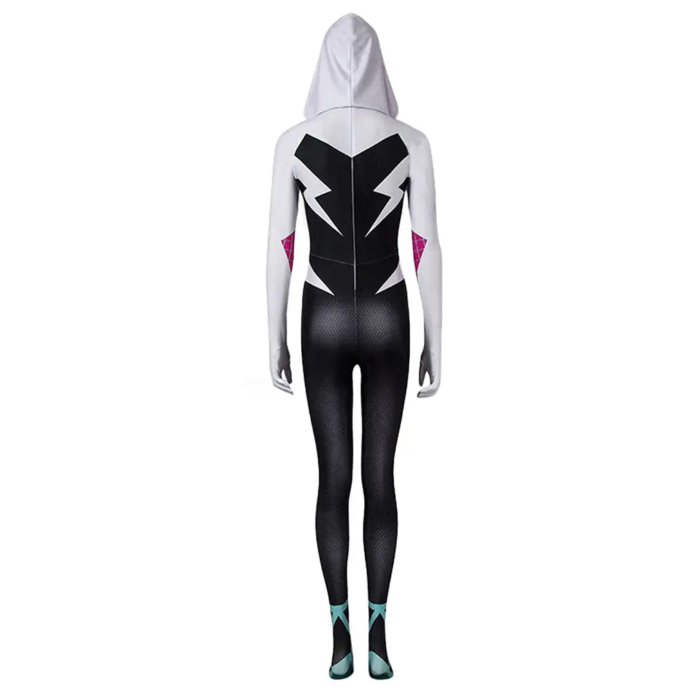 Spider-Man: Into The Spider Verse-Gwen Stacy Cosplay Kostüm Outfits Halloween Karneval Jumpsuit – Bild 3