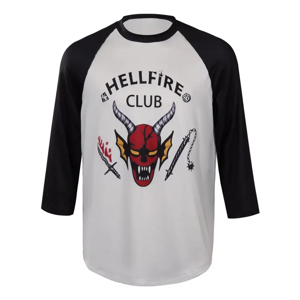 Stranger Things Staffel 4 (2022) Cosplay Eddie Munson Kostüm Erwachsene Hellfire Club T-Shirt Halloween Karneval Outfits – Bild 5