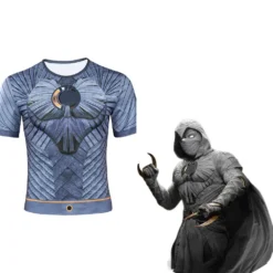 Moon Knight 2022 Marc Spector Cosplay Erwachsene Sommer Kurzarm Halloween Karneval T-Shirt