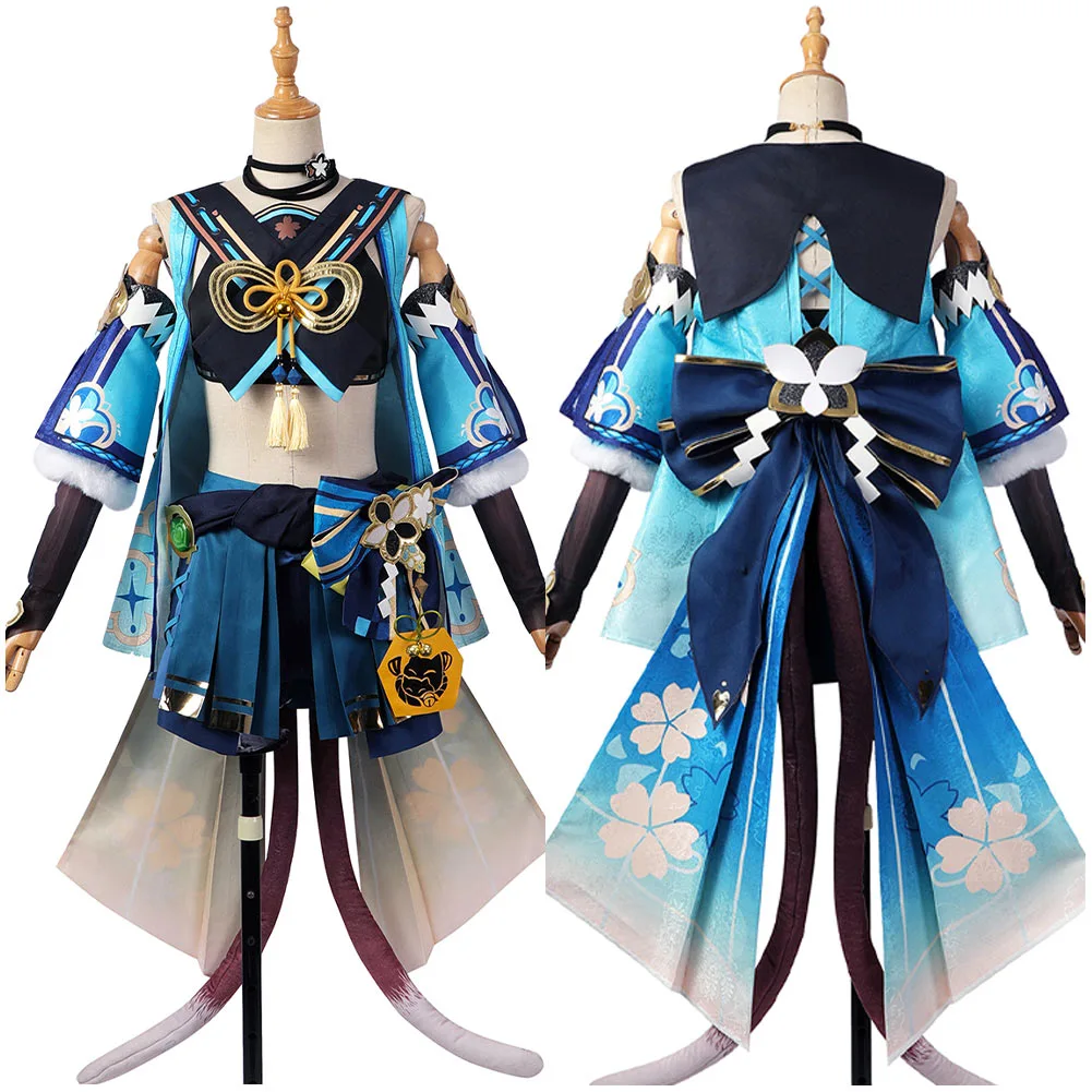 Genshin Impact Kirara Cosplay Kostüm Halloween Karneval Outfits