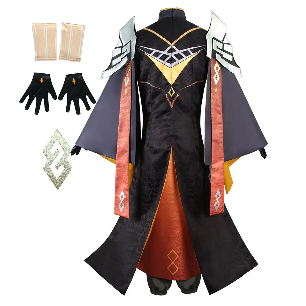 Genshin Impact Zhongli Cosplay Kostüm Halloween Karneval Outfits – Bild 4