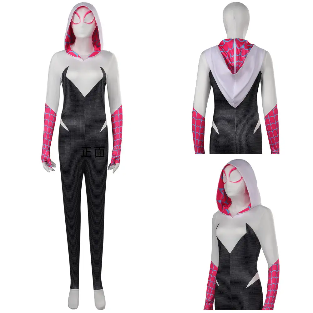 Spider-Man: Across The Spider-Verse Gwen Stacy Overall Halloween Karneval Jumpsuit – Bild 10