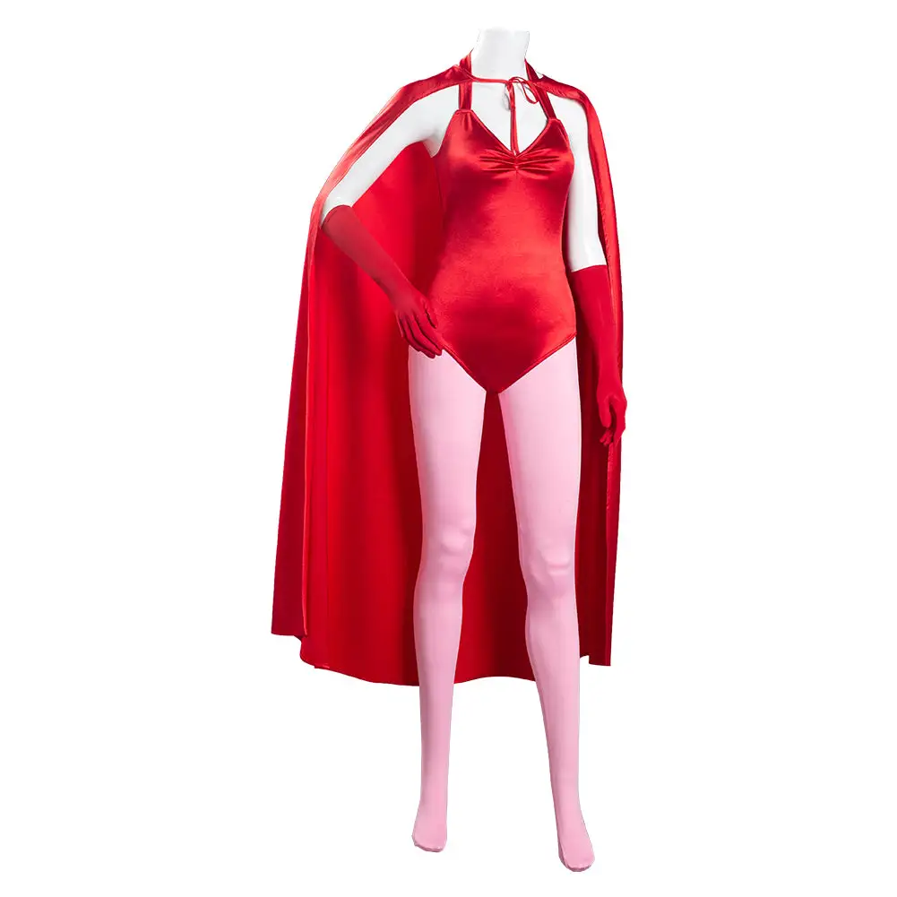 WandaVision Wanda Maximoff Scarlet Witch Jumpsuit Cosplay Halloween Karneval Kostüm – Bild 9