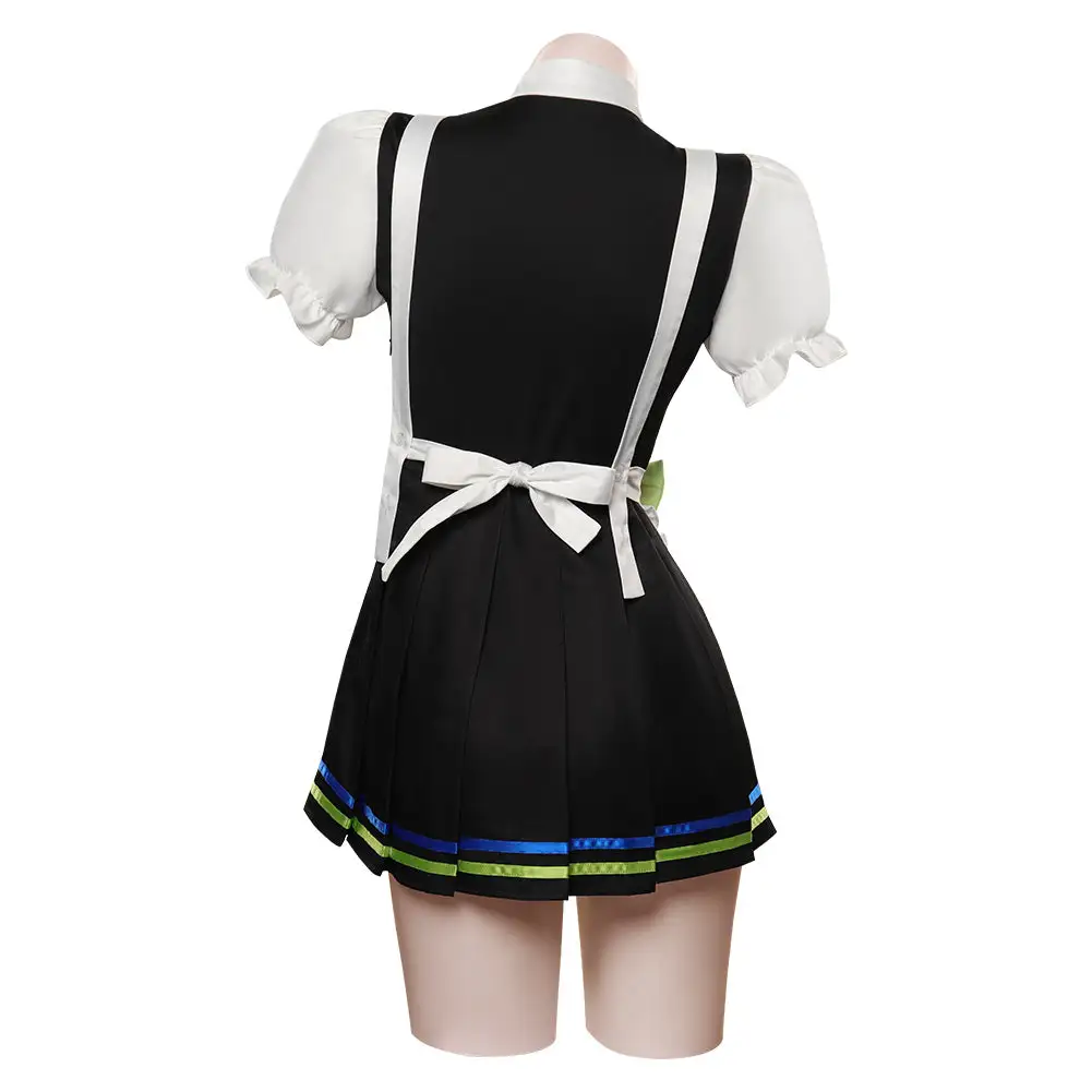 Demon Slayer Kanroji Mitsuri Cosplay Kostüm Outfits Halloween Karneval Maid Kleid – Bild 4