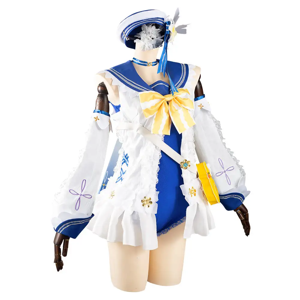 Barbara Genshin Impact Badeanzug Cosplay Kostüm Halloween Karneval Outfits – Bild 5
