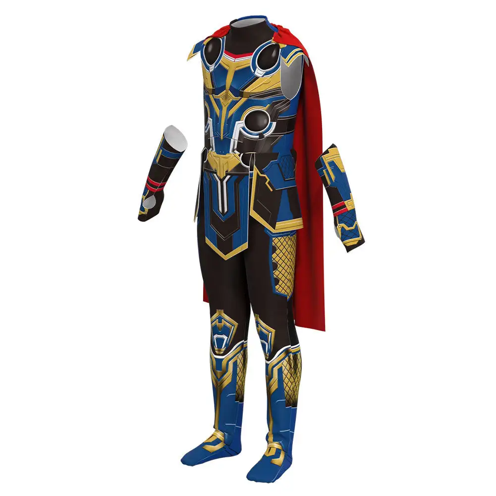 Kinder Thor: Love And Thunder Cosplay Thor Kostüm Outfits Halloween Karneval Jumpsuit – Bild 2