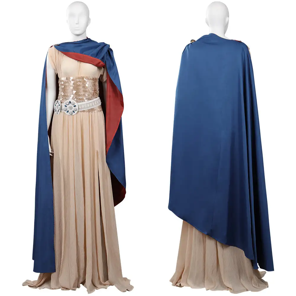 The Lord Of The Rings: The Rings Of Power Cosplay Queen Regent Míriel Kostüm Halloween Karneval Kleid – Bild 10