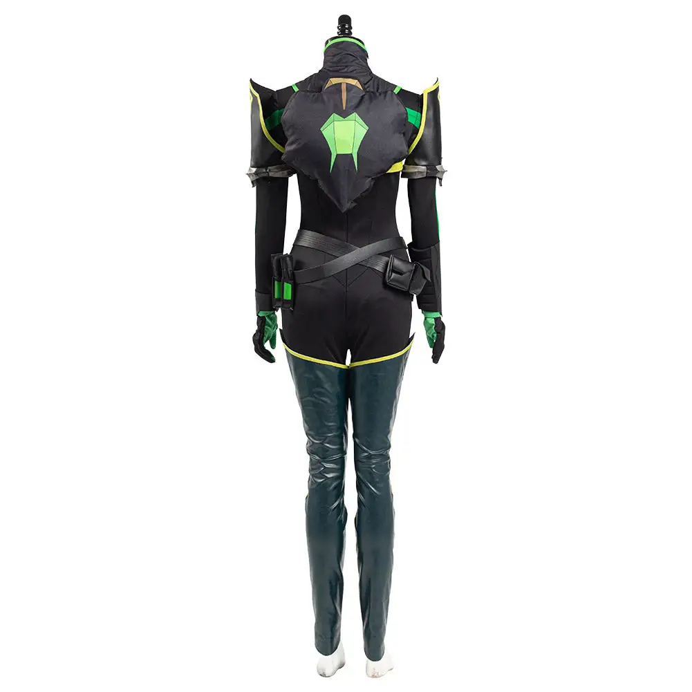 Valorant Controller Viper Damen Jumpsuit Cosplay Halloween Karneval Kostüm – Bild 4